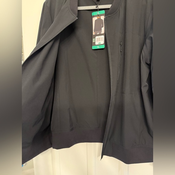 Banana Republic Black Stretch Bomber Jacket XL NWT - Picture 12 of 16